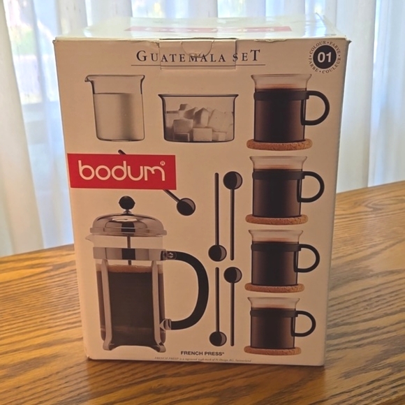 ☕️ Bodum Coffee maker French Press Guatemala Set New in Box - Picture 2 of 13